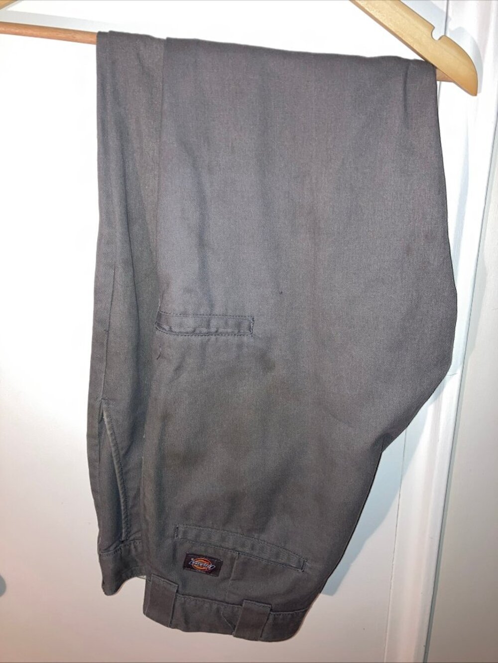 Dickie's Slim Taper 34x34 Skate Pants Well Worn Charcoal Gray
